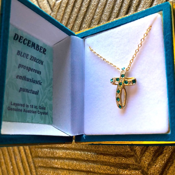 Jewelry - Australian Crystal Pendant with Chain - December